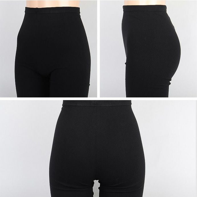 女性用】綿混スパッツ【5分丈】【JM～L】レディース/レギンス/ももひき