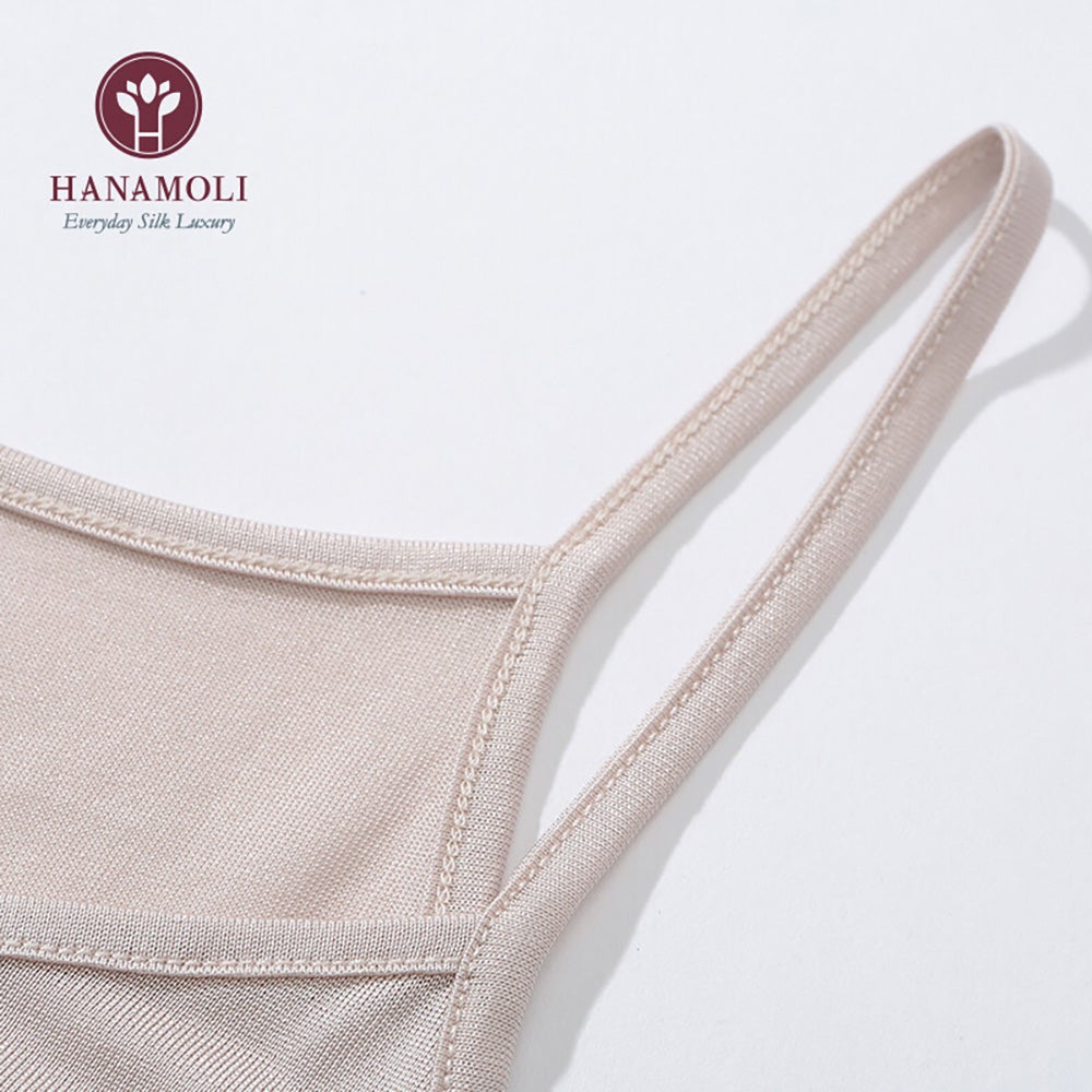 【3617】シルクハイバックキャミソール【M/L】ブラック・薄茶/レディース肌着/シルク肌着/シルクインナー/吸汗速乾